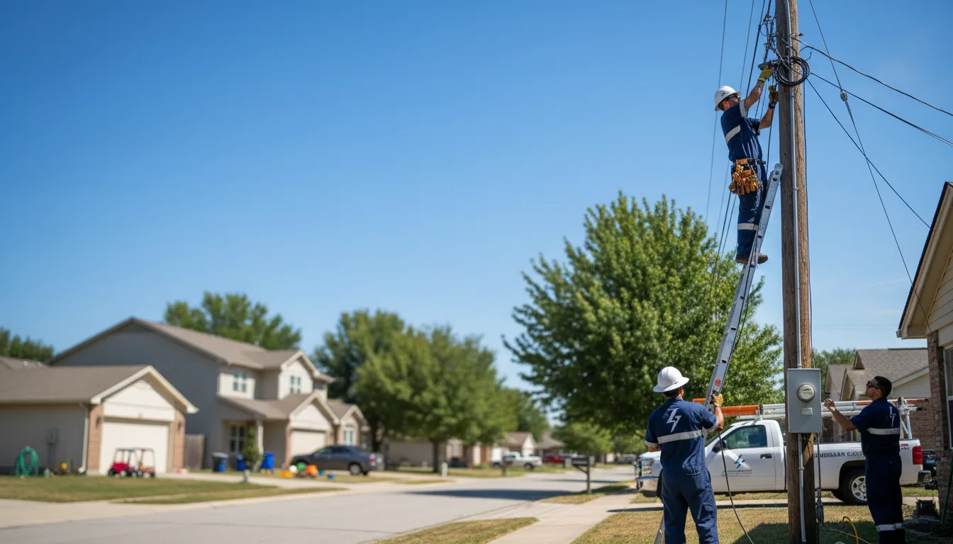 Residential electrician providing installation services in Chester Heights, PA